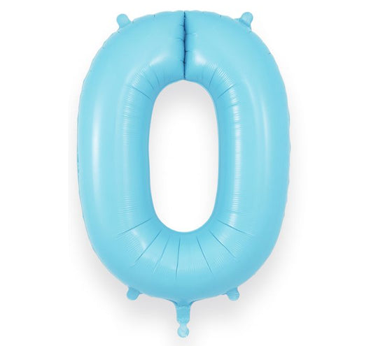 JUMBO NUMBER - 0 - MATTE BLUE
