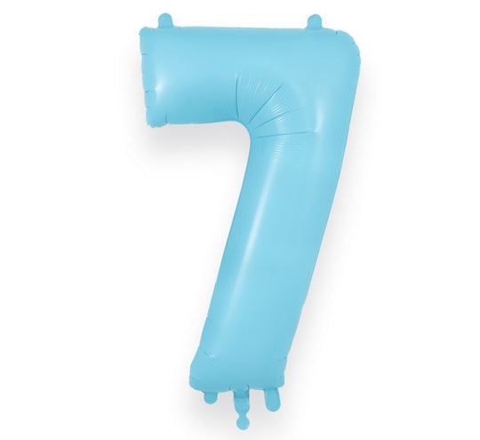 JUMBO NUMBER - 7 - MATTE BLUE
