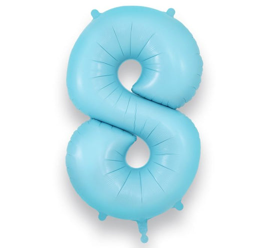 JUMBO NUMBER - 8 - MATTE BLUE
