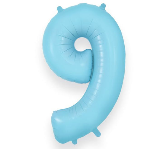 JUMBO NUMBER - 9 - MATTE BLUE