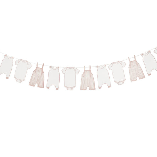 GARLAND - BABYGROW - PINK