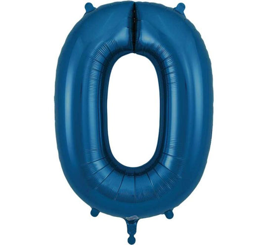 JUMBO NUMBER - 0 - NAVY BLUE