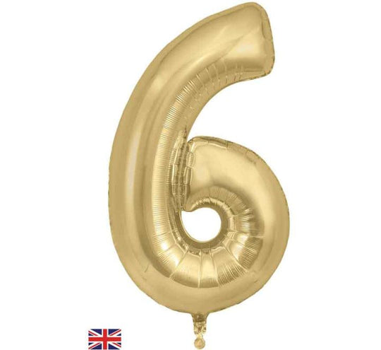 JUMBO NUMBER - 6 - GOLD SILK