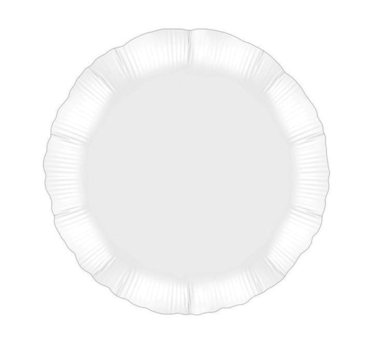 METALLIC - CIRCLE - WHITE