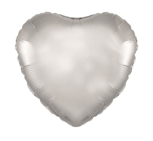 METALLIC - HEART - SILVER