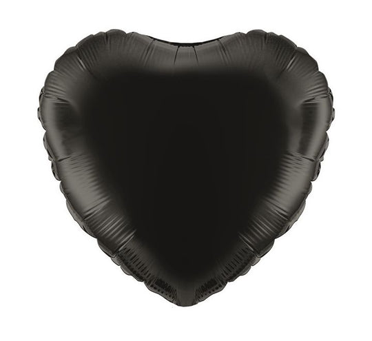METALLIC - HEART - BLACK