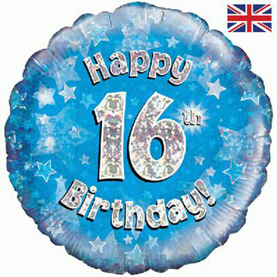 18" FOIL - HAPPY 16th BIRTHDAY! - BLUE