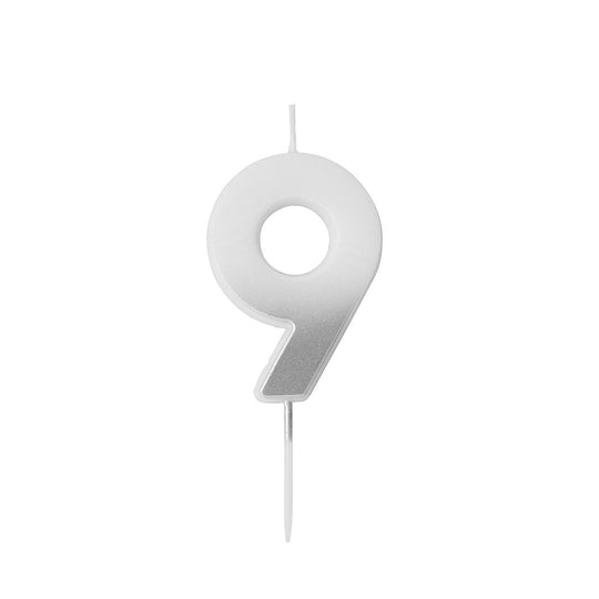 CANDLE - 9 - SILVER OMBRE