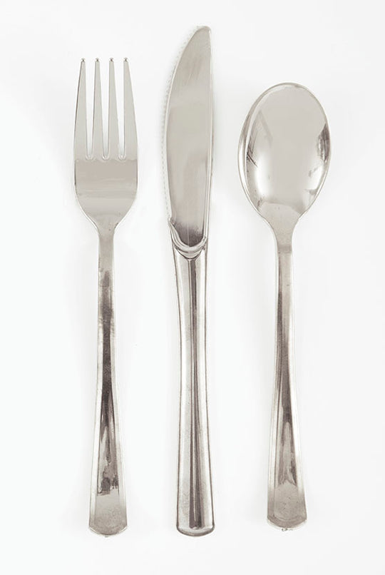 CUTLERY - METALLIC SILVER