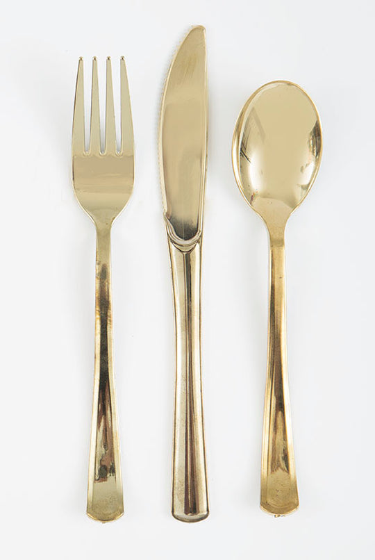 CUTLERY - METALLIC GOLD