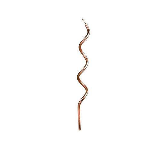 CANDLES - CURLY ROSE GOLD - PACK OF 12