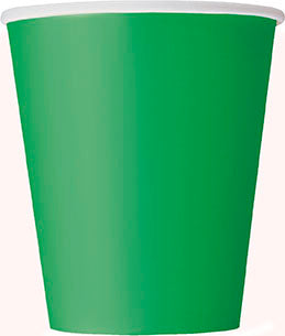 CUPS - EMERALD GREEN - PACK OF 14