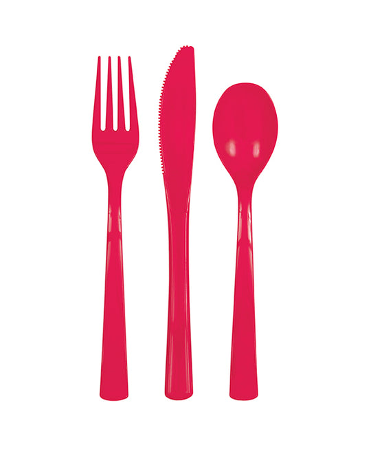 CUTLERY - RUBY RED