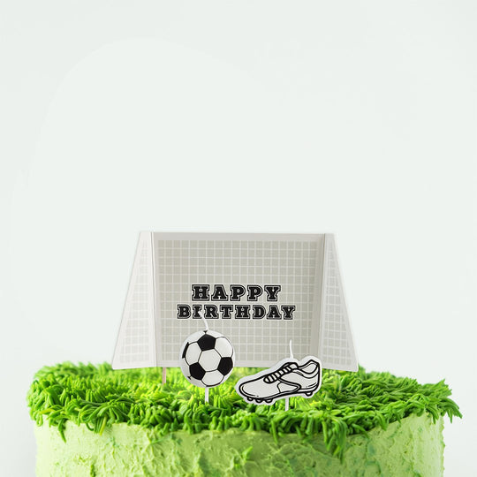 GOAL CAKE TOPPER & CANDLE SET