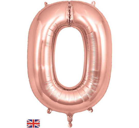 JUMBO NUMBER - 0 - ROSE GOLD