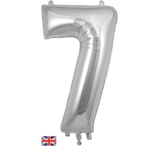 JUMBO NUMBER - 7 - SILVER