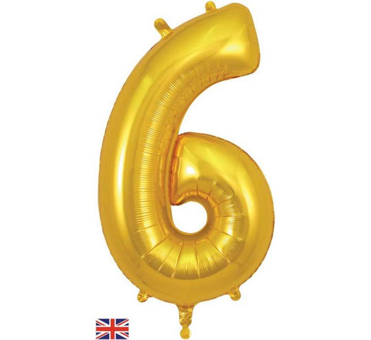 JUMBO NUMBER - 6 - GOLD