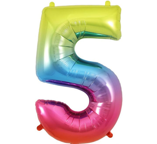 JUMBO NUMBER - 5 - RAINBOW