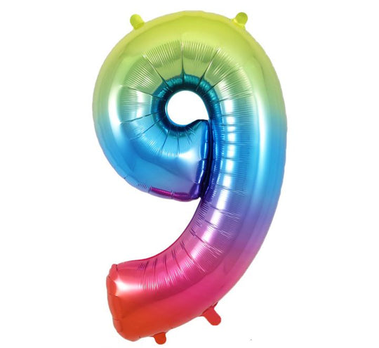JUMBO NUMBER - 9 - RAINBOW