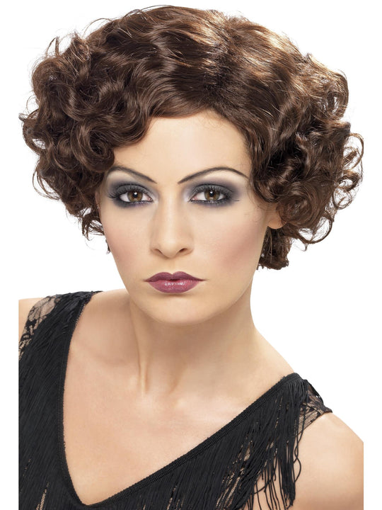 20s FLIRTY FLAPPER WIG - BROWN