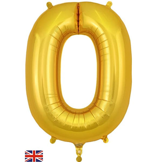 JUMBO LETTER - O - GOLD
