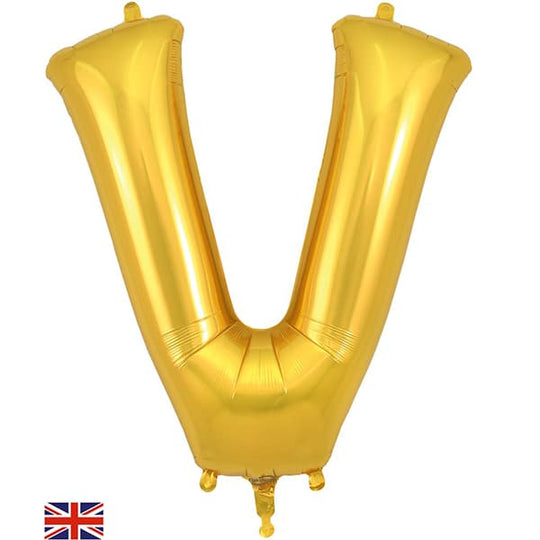 JUMBO LETTER - V - GOLD