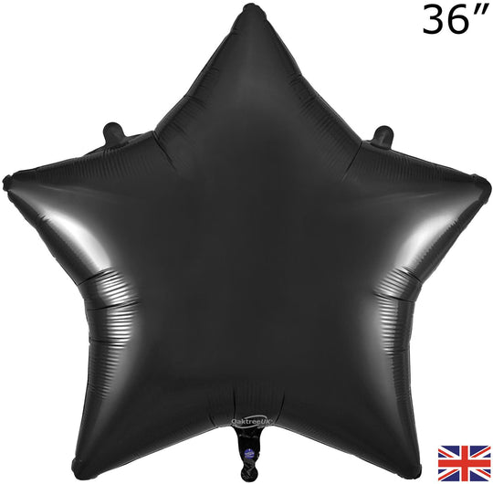 36" FOIL - STAR - BLACK