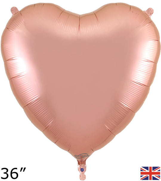 36" FOIL - HEART - ROSE GOLD