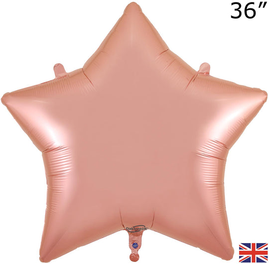 36" FOIL - STAR - ROSE GOLD