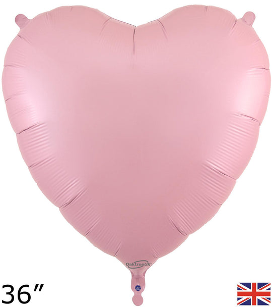 36" FOIL - HEART - MATTE PINK