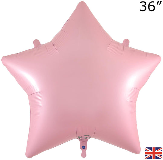 36" FOIL - STAR - MATTE PINK