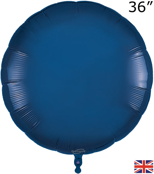 36" FOIL - CIRCLE - NAVY BLUE