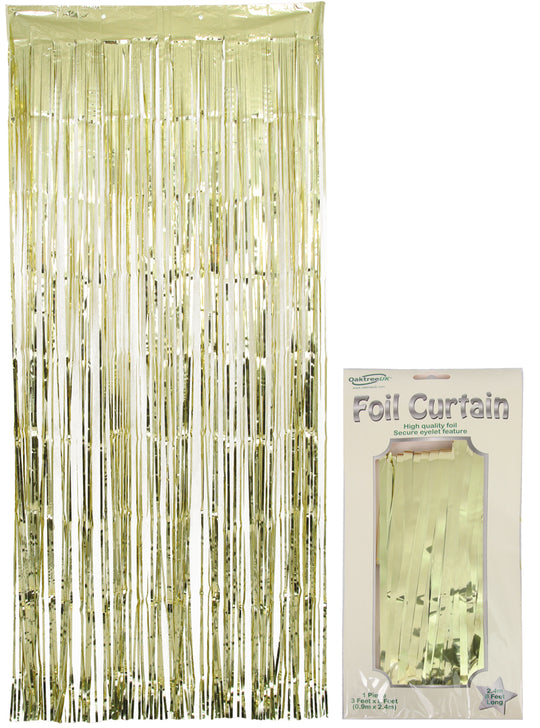 FOIL DOOR CURTAIN - METALLIC GOLD