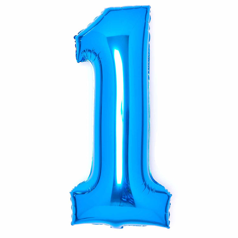 JUMBO NUMBER - 1 - BLUE - Partica Party