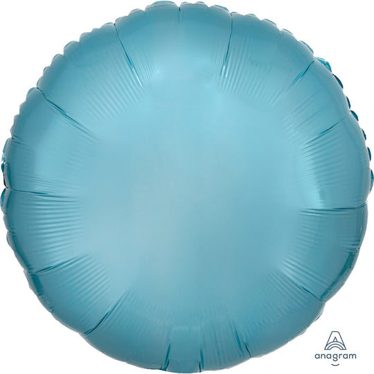 METALLIC - CIRCLE - PEARL PASTEL BLUE