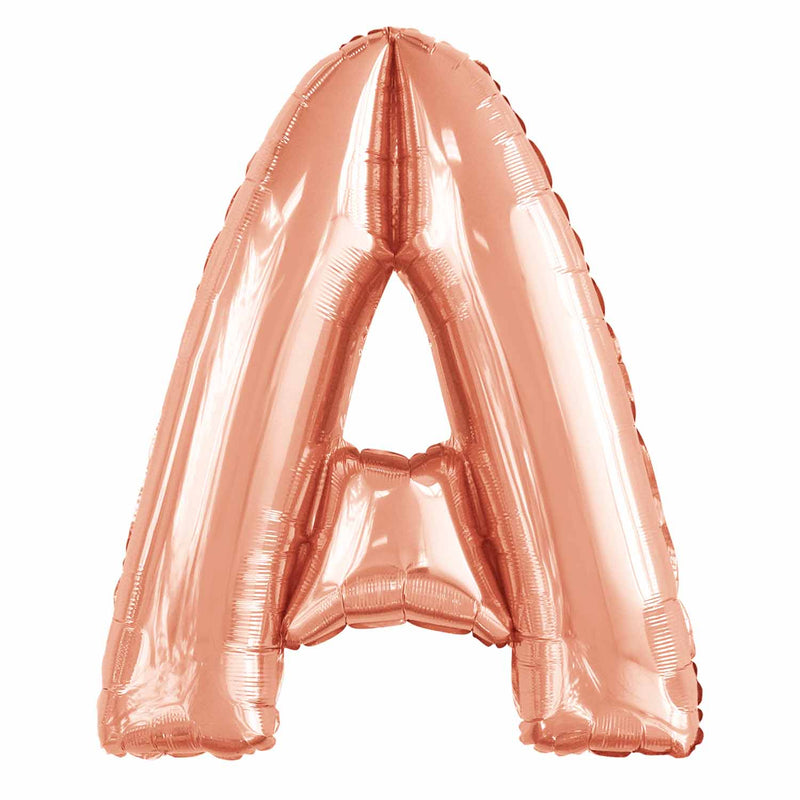 JUMBO LETTER - A - ROSE GOLD - Partica Party