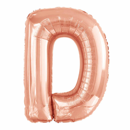 JUMBO LETTER - D - ROSE GOLD
