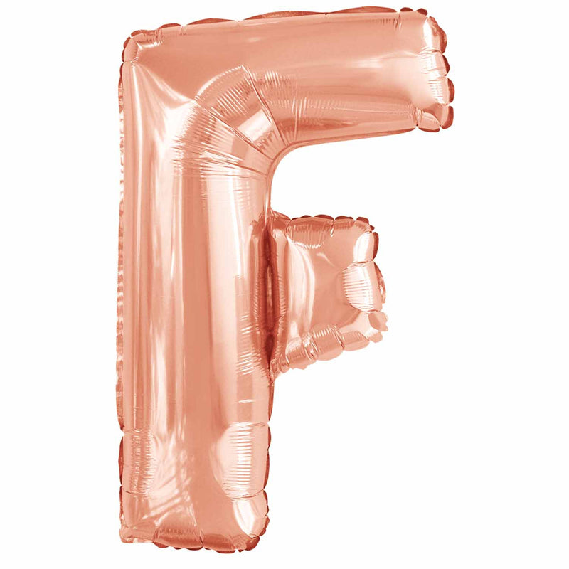 JUMBO LETTER - F - ROSE GOLD - Partica Party