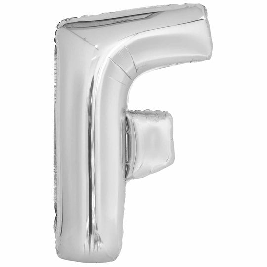 JUMBO LETTER - F - SILVER