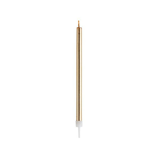 CANDLES - GOLD SKINNY - PACK OF 12