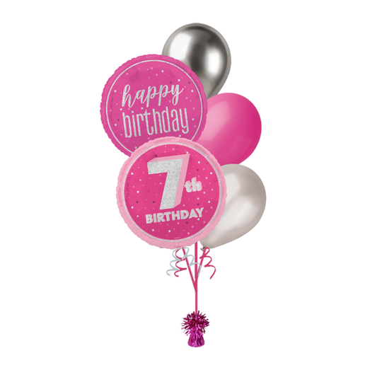 BOUQUET - 7th BIRTHDAY - PINK GLITZ