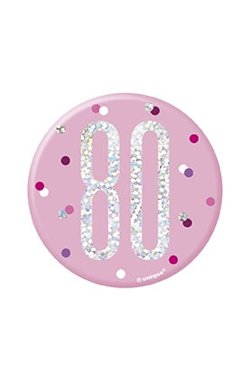 BADGE - 80th - PINK