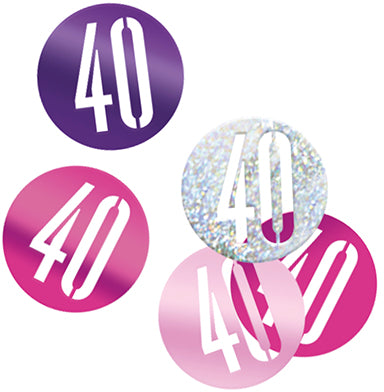 CONFETTI - 40th - PINK