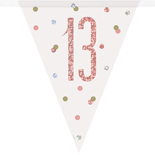 BUNTING - 13th - ROSE GOLD