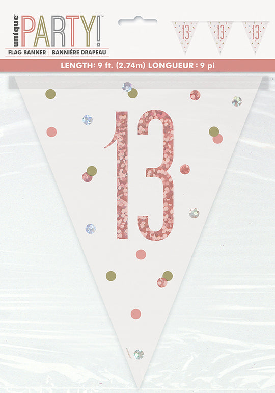 BUNTING - 13th - ROSE GOLD