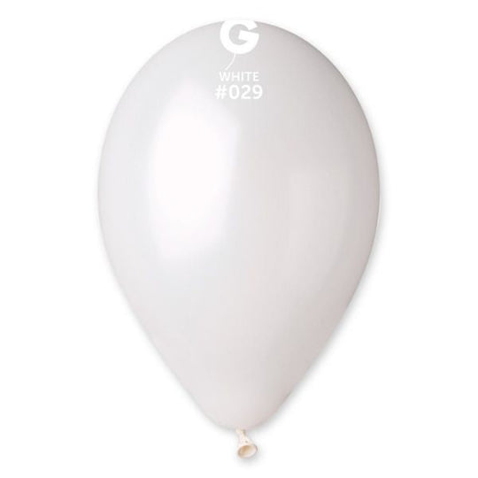 13" LATEX - METALLIC WHITE #029 - PACK OF 50