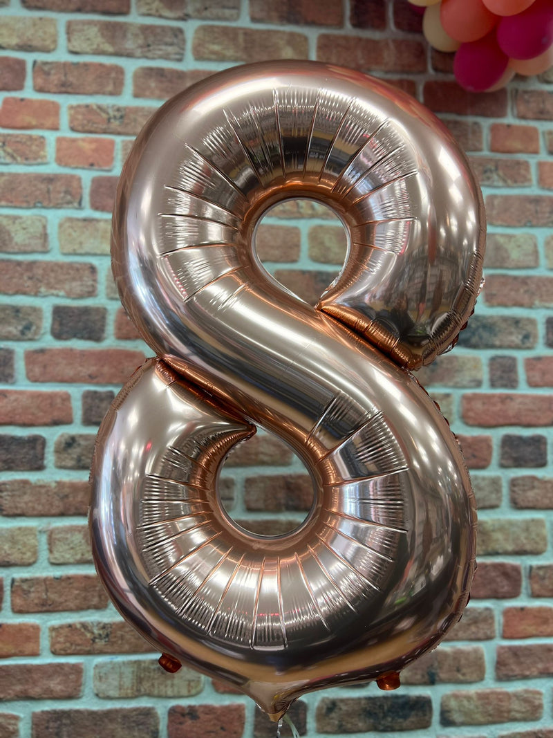 JUMBO NUMBER - 8 - ROSE GOLD - Partica Party