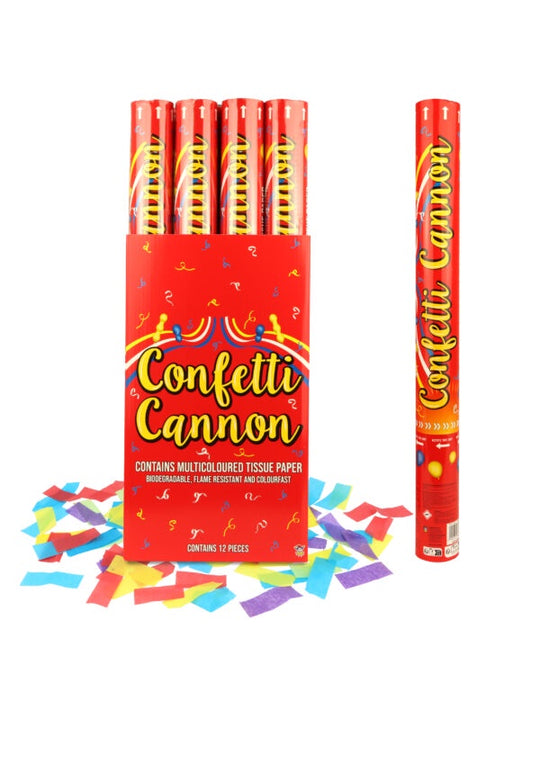 CONFETTI CANNON - RAINBOW PAPER - 50CM