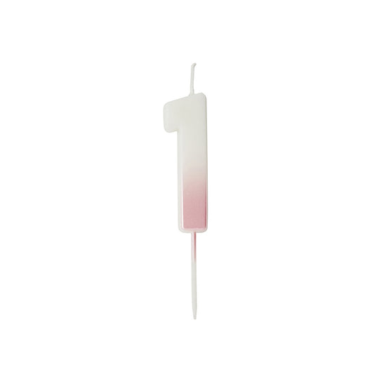 CANDLE - 1 - PINK OMBRE