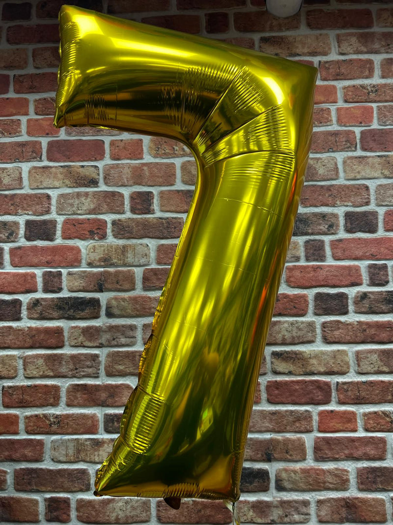 JUMBO NUMBER - 7 - GOLD - Partica Party